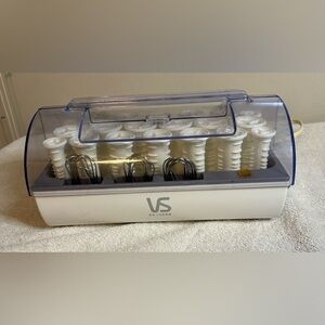 Vidal Sassoon Hairsetter VS321 20 Hot Rollers Curlers & 20 Clips 3 Sizes Tested
